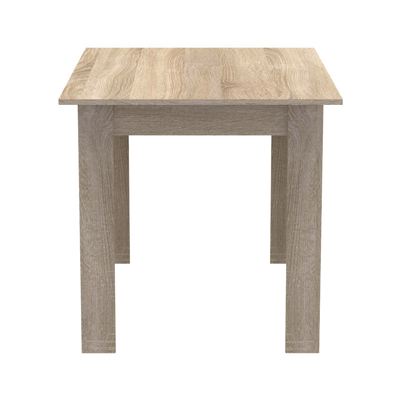 Τραπεζαρία Manka-Gaston pakoworld σετ 5τεμ σε sonoma-μαύρη απόχρωση 110x80x77εκ - Hippiehome.gr