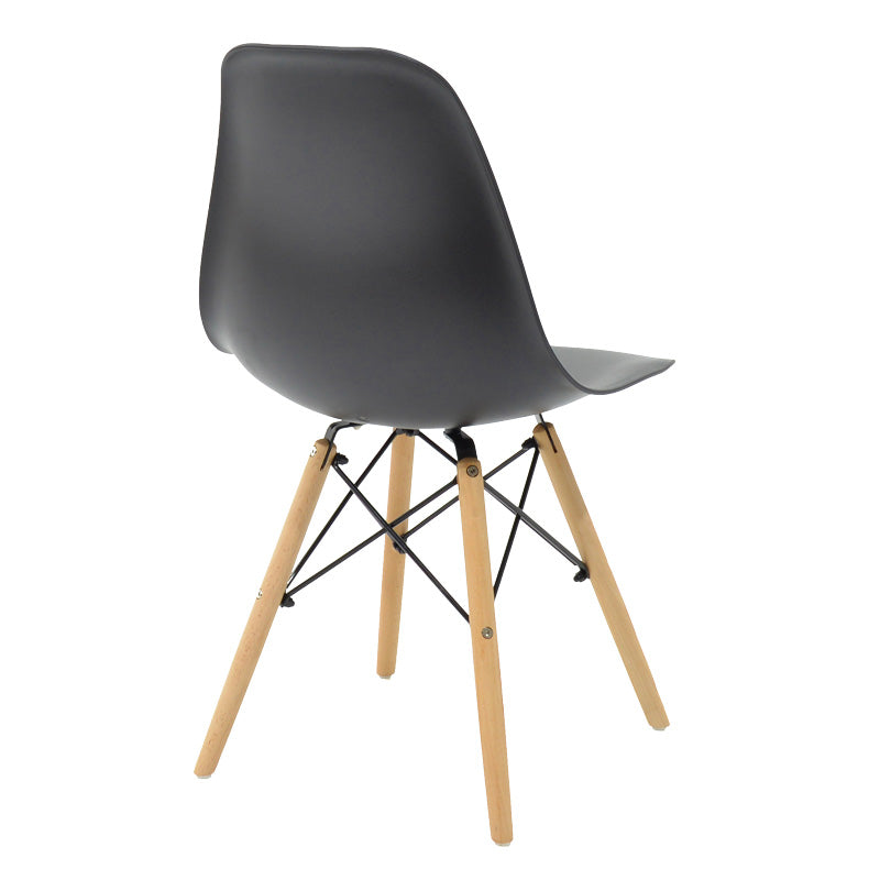 Τραπεζαρία Manka-Julita pakoworld σετ 5τεμ σε sonoma-μαύρη απόχρωση 110x80x77εκ - Hippiehome.gr