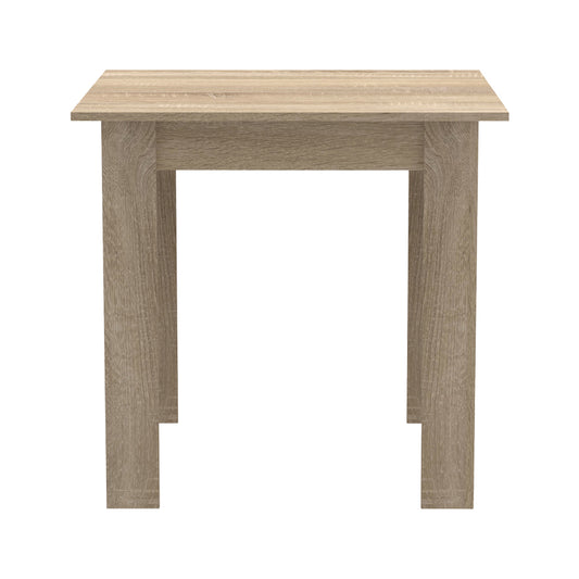 Τραπεζαρία Manka-Ezra pakoworld σετ 3τεμ σε sonoma-μαύρη απόχρωση 80x80x77εκ - Hippiehome.gr