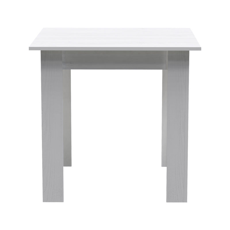 Τραπεζαρία Manka-Ezra pakoworld σετ 5τεμ σε λευκή απόχρωση 80x80x77εκ - Hippiehome.gr