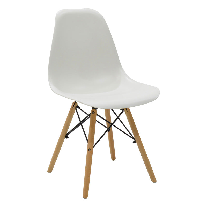 Τραπεζαρία Quana-Julita pakoworld σετ 5τεμ γυάλινο 8χιλ διάφανο - λευκό 120x70x75εκ - Hippiehome.gr