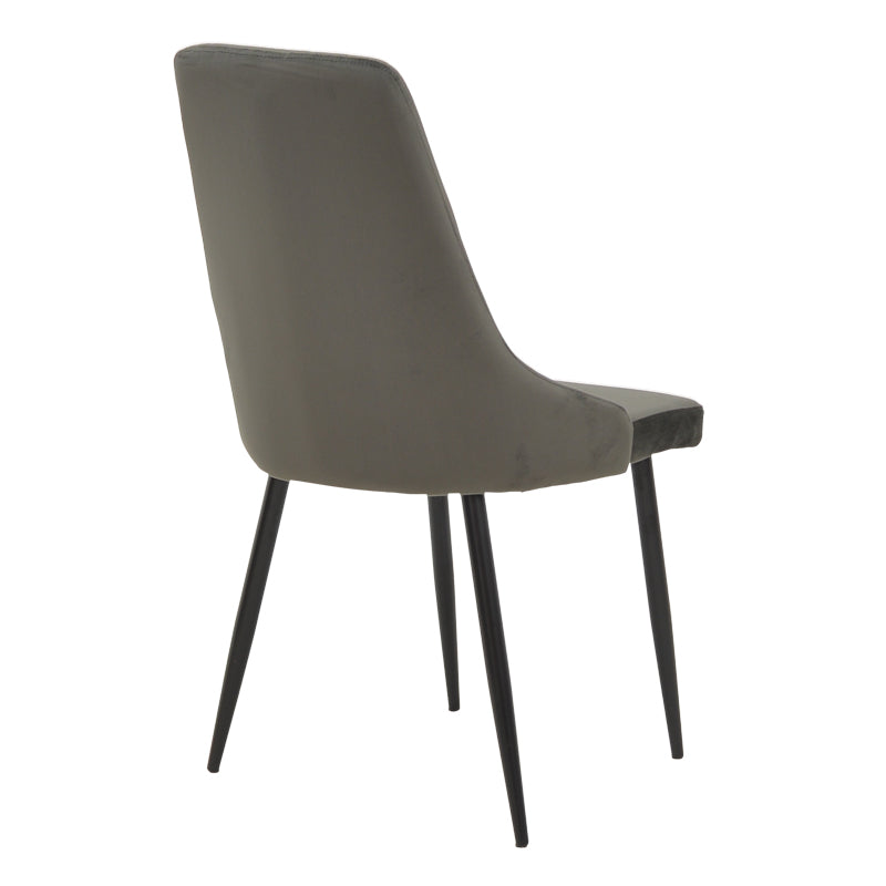 Τραπεζαρία Azori-Gustas pakoworld σετ 5τεμ λευκό μαρμάρου-ανθρακί 120x80x76εκ - Hippiehome.gr