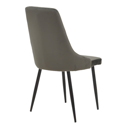 Τραπεζαρία Azori-Gustas pakoworld σετ 5τεμ λευκό μαρμάρου-ανθρακί 120x80x76εκ - Hippiehome.gr