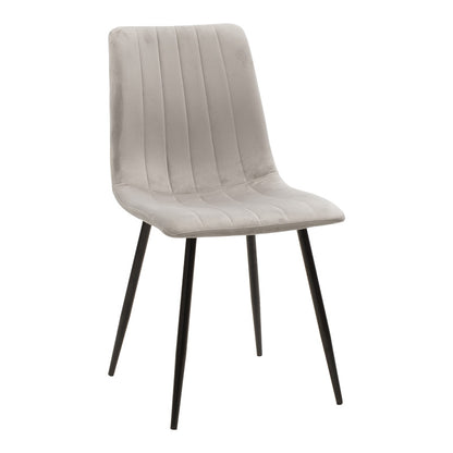 Τραπεζαρία Natali-Noor pakoworld σετ 5τεμ MDF μαύρο-γκρι-πόδια φυσικό 120x80x76εκ - Hippiehome.gr