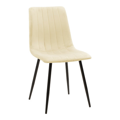 Τραπεζαρία Julita-Noor pakoworld σετ 5τεμ MDF μαύρο-μπεζ ύφασμα Φ80x73εκ - Hippiehome.gr