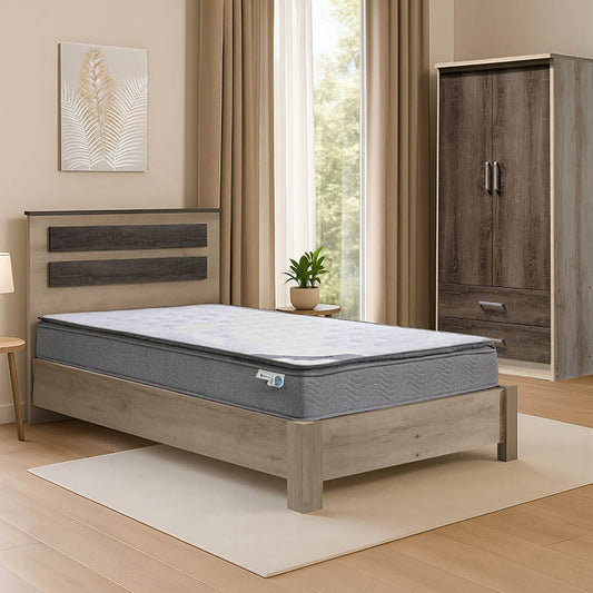 Φοιτητικό πακέτο επίπλων κρεβατοκάμαρας Breeze pakoworld σετ 3τεμ - Hippiehome.gr