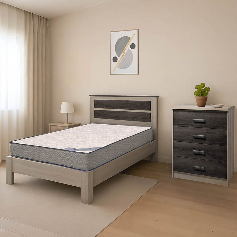 Φοιτητικό πακέτο επίπλων κρεβατοκάμαρας Wink pakoworld σετ 3τεμ - Hippiehome.gr