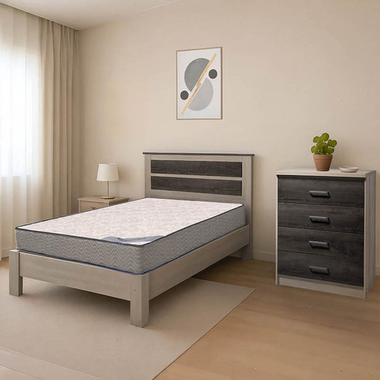 Φοιτητικό πακέτο επίπλων κρεβατοκάμαρας Wink pakoworld σετ 3τεμ - Hippiehome.gr