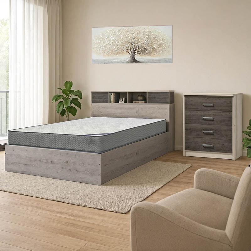 Φοιτητικό πακέτο επίπλων κρεβατοκάμαρας Dwell pakoworld σετ 3τεμ - Hippiehome.gr