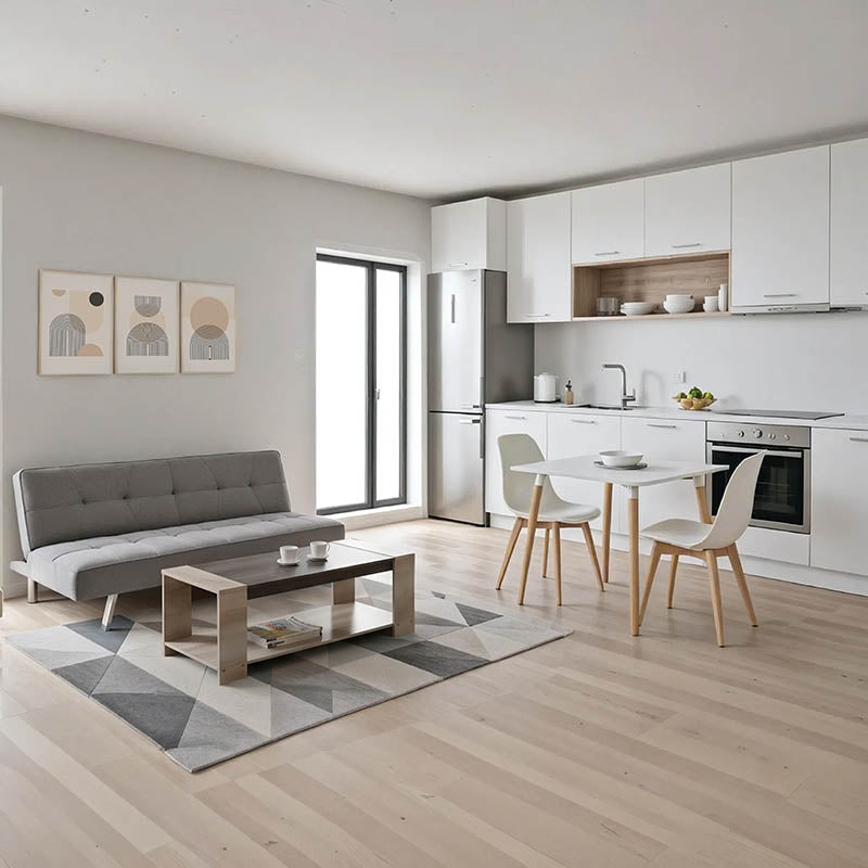 Φοιτητικό πακέτο επίπλων Smoothness pakoworld σετ 5τεμ - Hippiehome.gr