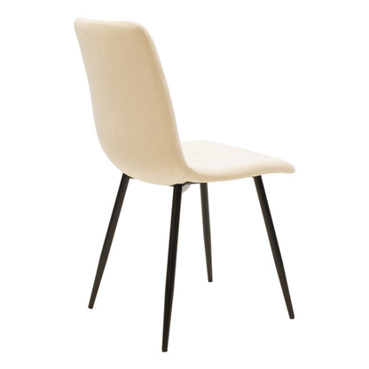 Τραπεζαρία Balou-Noor pakoworld σετ 5τεμ MDF μαύρο-μπεζ Φ100x73εκ - Hippiehome.gr