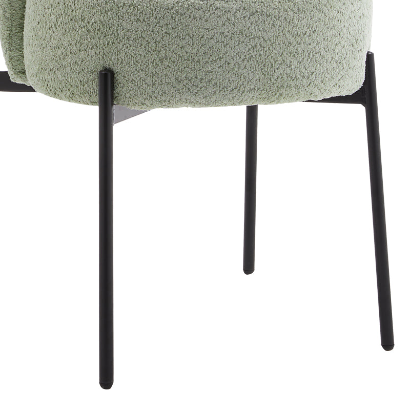 Τραπεζαρία Balou-Houlian pakoworld σετ 3τεμ MDF μαύρο-ύφασμα μέντα Φ80x73εκ - Hippiehome.gr