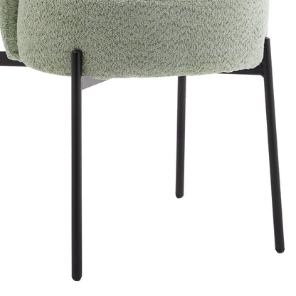 Τραπεζαρία Balou-Houlian pakoworld σετ 3τεμ MDF μαύρο-ύφασμα μέντα Φ80x73εκ - Hippiehome.gr