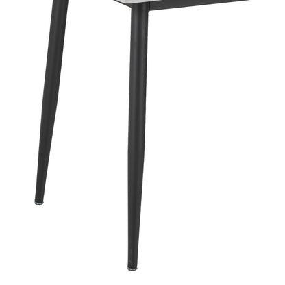 Τραπεζαρία Gustas-Renish pakoworld σετ 7τεμ γκρι μαρμάρου -μπουκλέ γκρι 160x80x75εκ - Hippiehome.gr