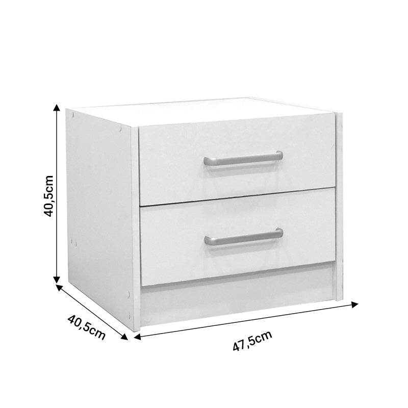 Σετ Κρεβατοκάμαρας Olympus White με Κρεβάτι 140x200εκ Σετ 3τεμ - Hippiehome.gr