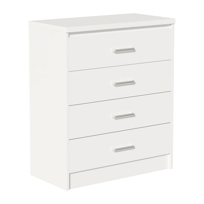 Σετ Κρεβατοκάμαρας Olympus White με Κρεβάτι 140x200εκ Σετ 4τεμ - Hippiehome.gr