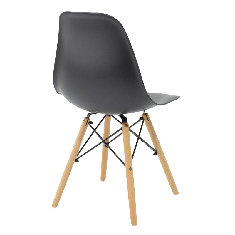Τραπεζαρία με Καρέκλες Julita μαύρο και Τραπέζι Zeryin oak 110x70x75εκ Σετ 5τεμ - Hippiehome.gr