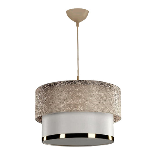 Φωτιστικό οροφής PWL-1090 pakoworld Ε27 σε λευκή-χρυσή απόχρωση Φ30x20εκ - Hippiehome.gr