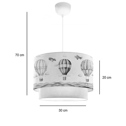 Παιδικό φωτιστικό οροφής Balon pakoworld σε κρέμα απόχρωση Φ30x20εκ - Hippiehome.gr