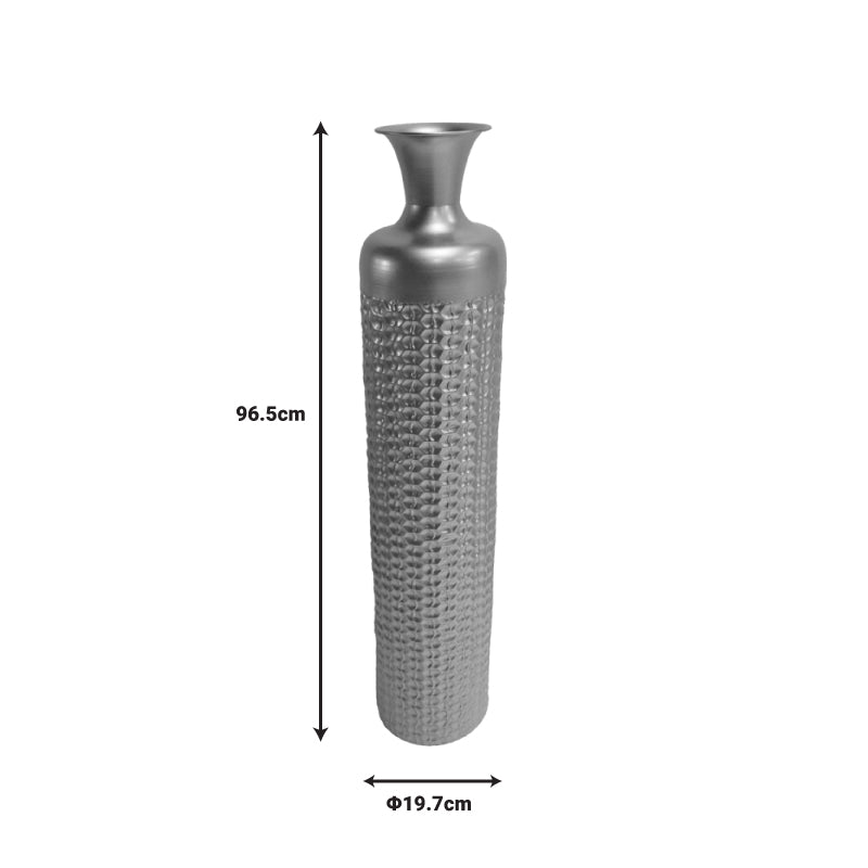 Διακοσμητικό βάζο δαπέδου Perikl Inart μέταλλο σε χρυσή απόχρωση Φ19.7x96.5εκ - Hippie Home 