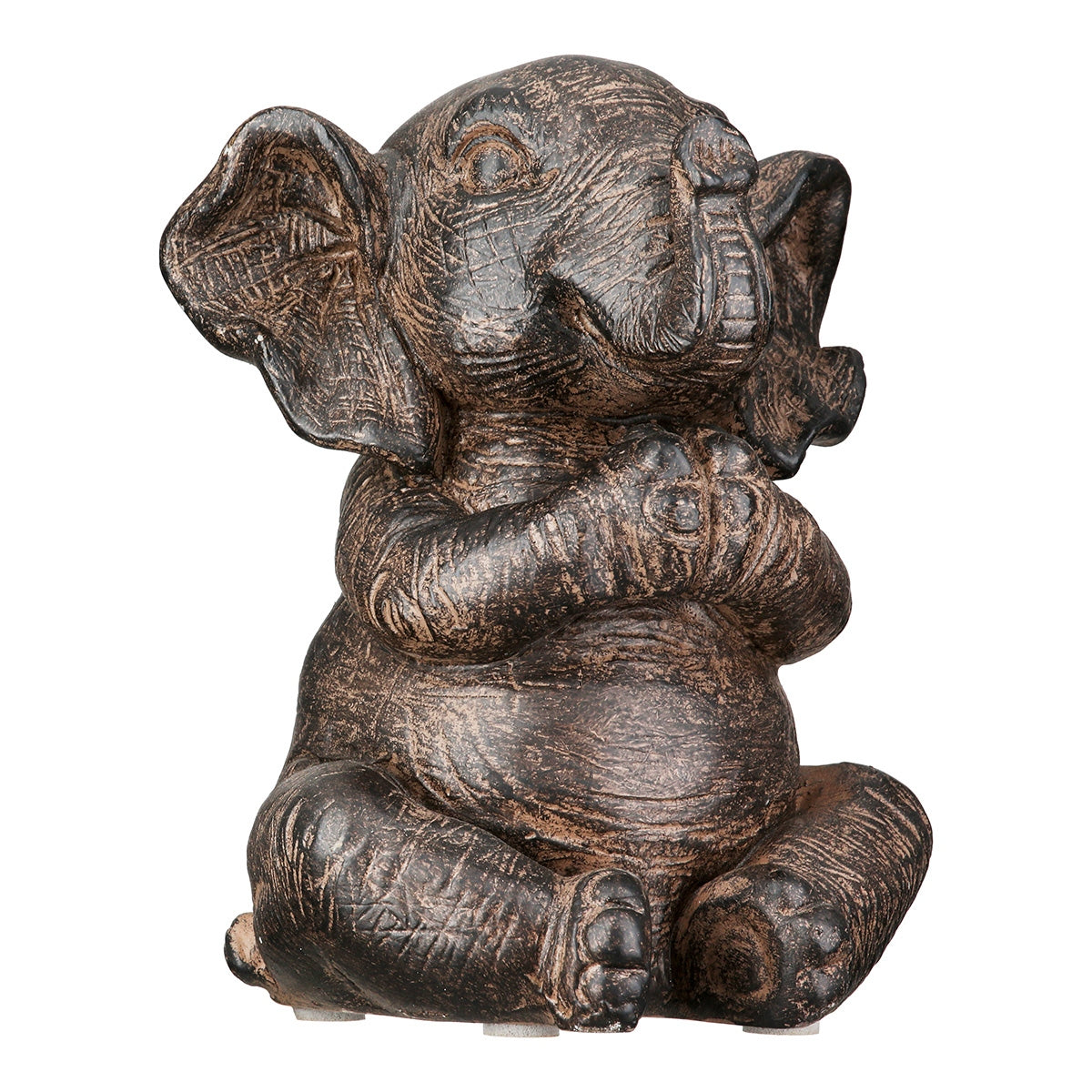 Figure Elephant Synthetic Resin Brown Ποικιλία 3 φορές 10X15X16Cm 10X15X16Cm - Hippiehome.gr