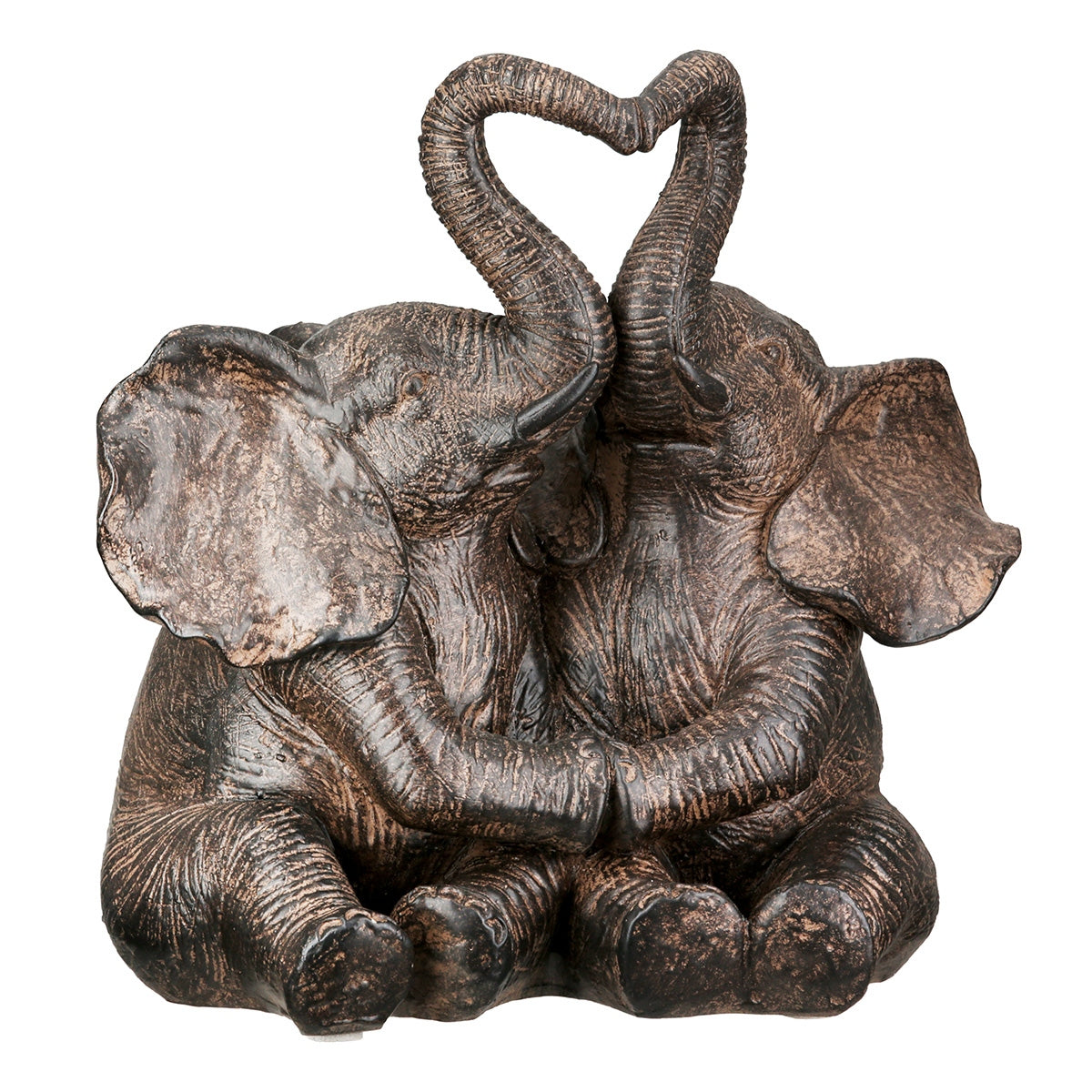Figure Elephant Synthetic Resin Brown 18X18X12Cm 18X18X12Cm - Hippiehome.gr