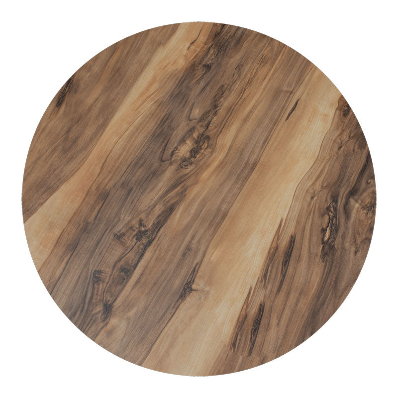 Επιφάνεια τραπεζιού Noble pakoworld HPL καρυδί Φ69εκ πάχους 12mm - Hippiehome.gr