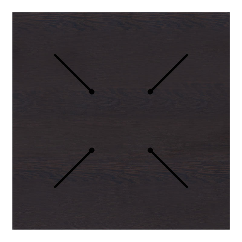 Επιφάνεια τραπεζιού Portico pakoworld HPL wenge 69x69εκ πάχους 12mm - Hippiehome.gr