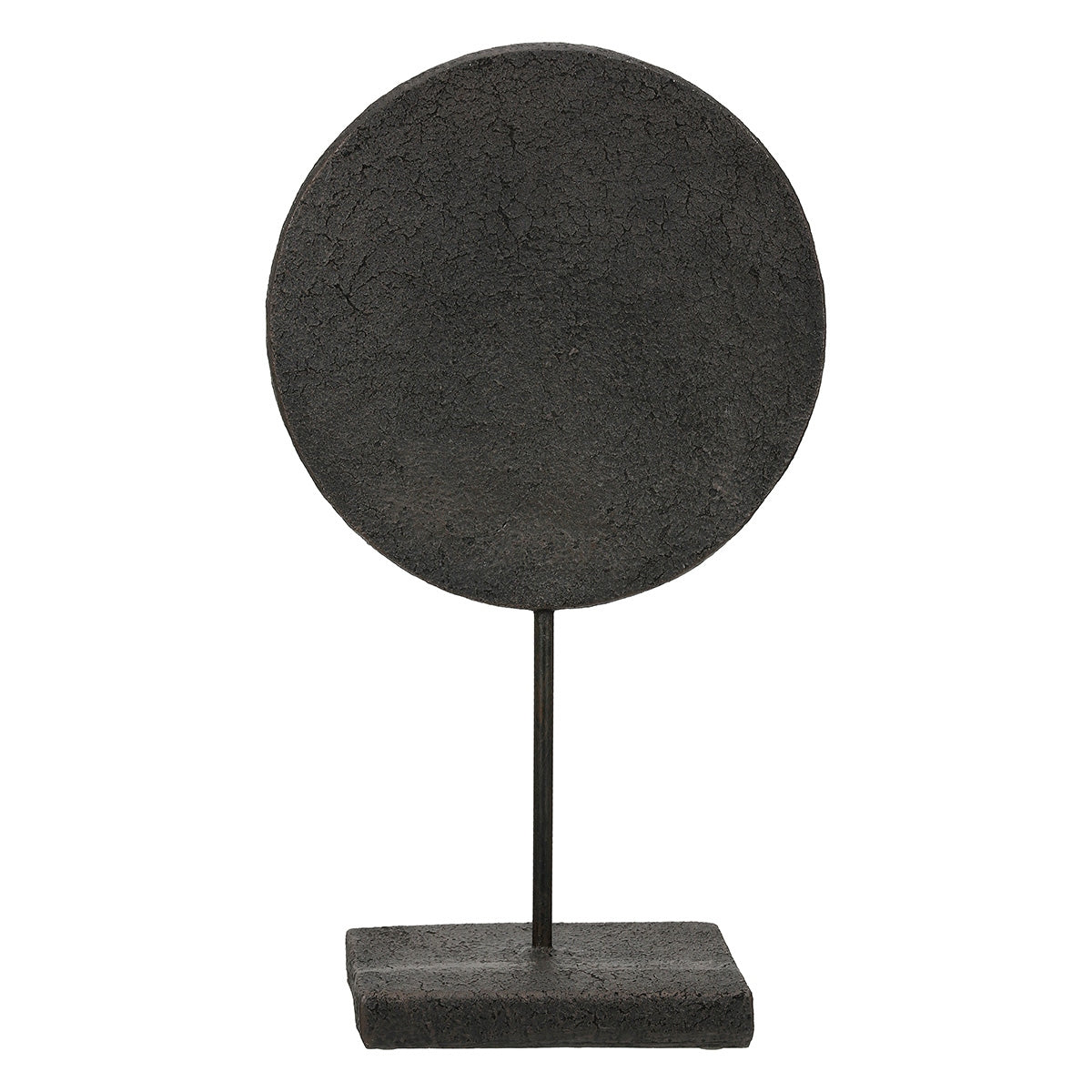 Stand Relief Round "Lice" Face Motif Πολυρεζίνη Μαύρο PU 19.5x10x35cm - Hippiehome.gr
