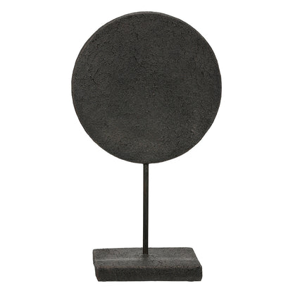 Stand Relief Round "Lice" Face Motif Πολυρεζίνη Μαύρο PU 19.5x10x35cm - Hippiehome.gr