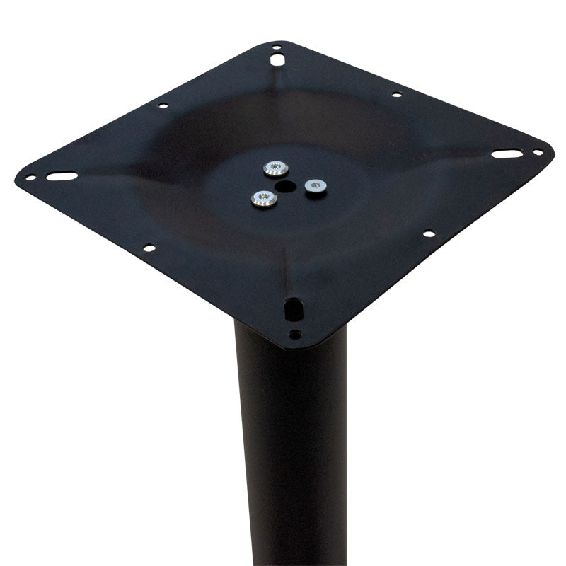 Βάση τραπεζιού bar μεσαίου ύψους Poise pakoworld μαντέμι τετράνυχη μαύρη 62x62x94εκ - Hippiehome.gr