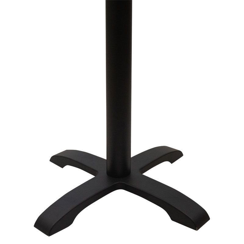 Βάση τραπεζιού bar μεσαίου ύψους Poise pakoworld μαντέμι τετράνυχη μαύρη 62x62x94εκ - Hippiehome.gr