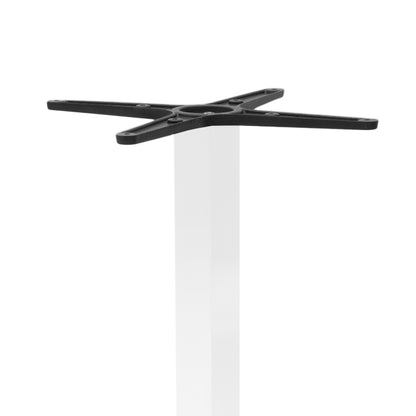 Βάση τραπεζιού bar Stofan pakoworld μεταλλική λευκή-μαύρη 45x45x108εκ - Hippiehome.gr