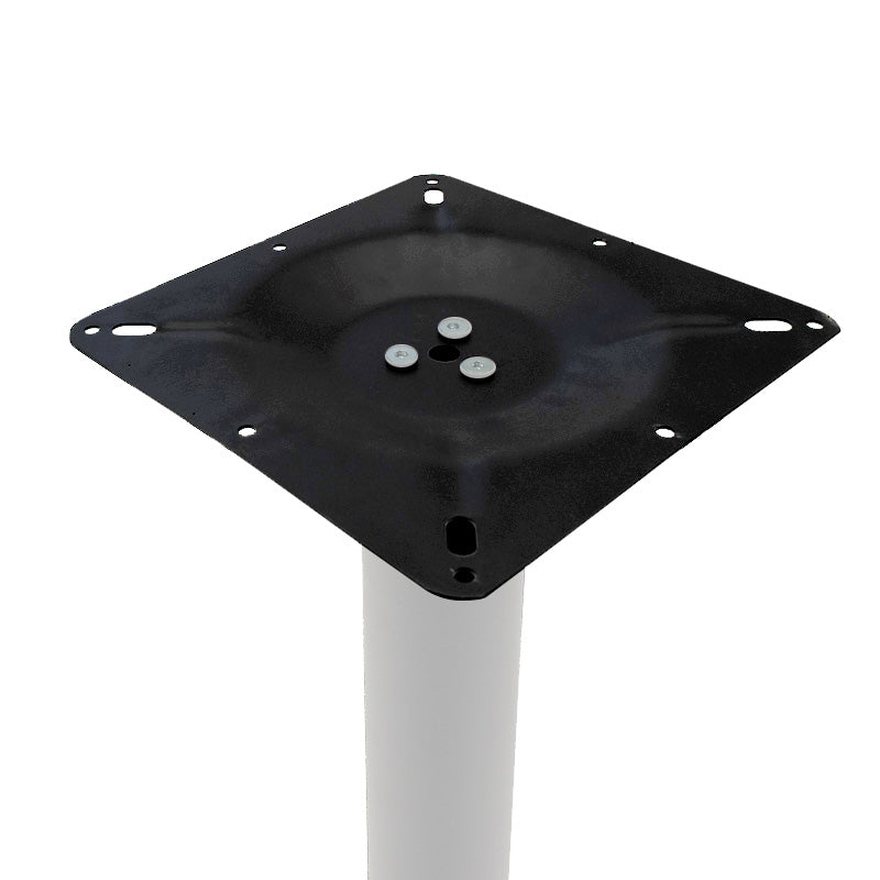 Βάση τραπεζιού bar Staid pakoworld μεταλλική λευκή-μαύρη 40x40x94εκ - Hippiehome.gr