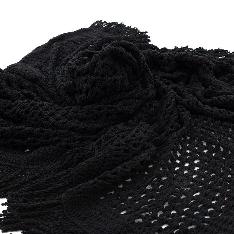 Δίχτυ σκίασης Roof pakoworld μακραμέ μαύρο 4x4m - Hippiehome.gr