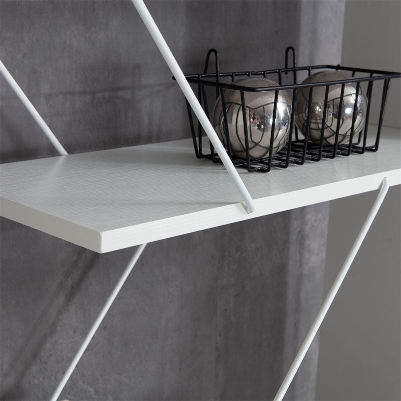 Βιβλιοθήκη Tars pakoworld λευκό 84x24x157εκ - Hippiehome.gr