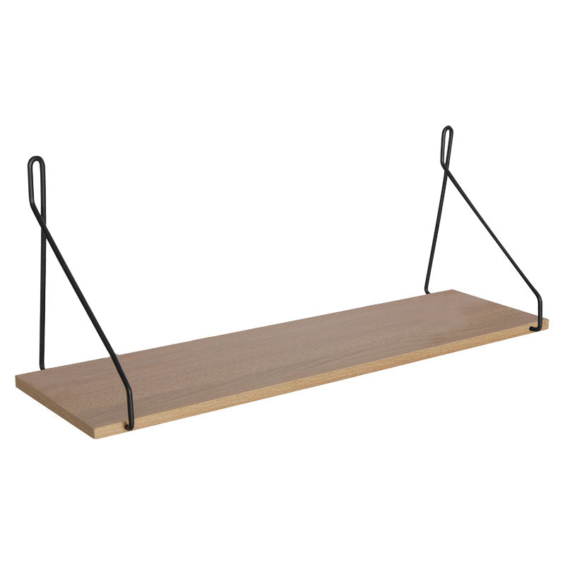 Ραφιέρα τοίχου Tars pakoworld sonoma-μαύρο 72x20x27εκ - Hippiehome.gr