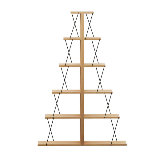 Βιβλιοθήκη mini Tars pakoworld sonoma-μαύρο 100x22x150εκ - Hippiehome.gr