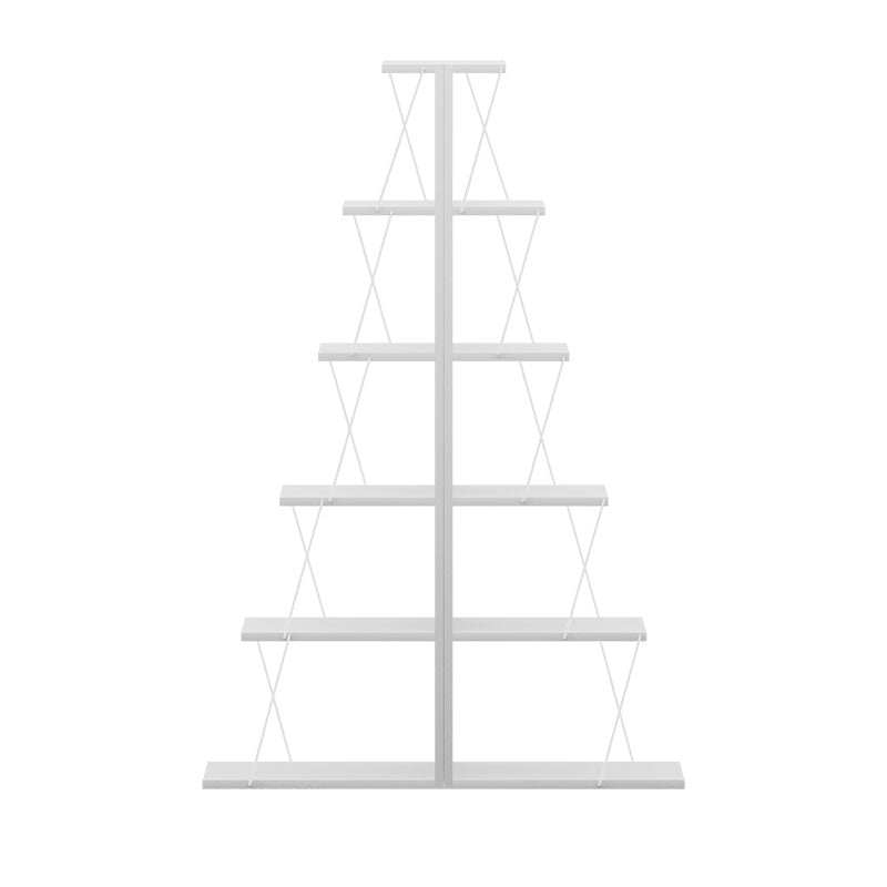 Βιβλιοθήκη mini Tars pakoworld λευκό 100x22x150εκ - Hippiehome.gr