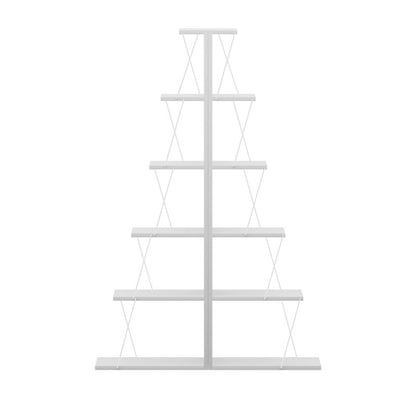 Βιβλιοθήκη mini Tars pakoworld λευκό 100x22x150εκ - Hippiehome.gr