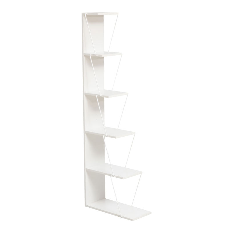 Βιβλιοθήκη mini Tars pakoworld λευκό 100x22x150εκ - Hippiehome.gr