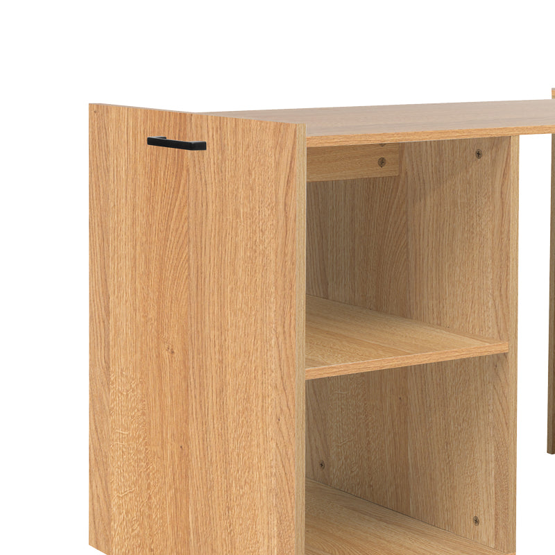 Πολυμορφικό ντουλάπι-γραφείο εργασίας Tivizual pakoworld πτυσσόμενο sonoma μελαμίνης 140x60x72εκ - Hippiehome.gr