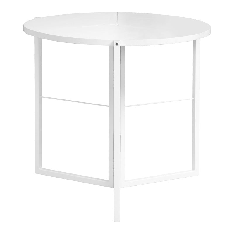 Τραπέζι πτυσσόμενο Talen pakoworld σε λευκή απόχρωση Φ80x74εκ - Hippiehome.gr