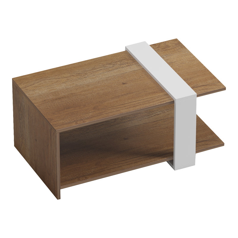 Τραπέζι σαλονιού Masasi pakoworld σε φυσική-λευκή απόχρωση 80x50x35εκ - Hippiehome.gr