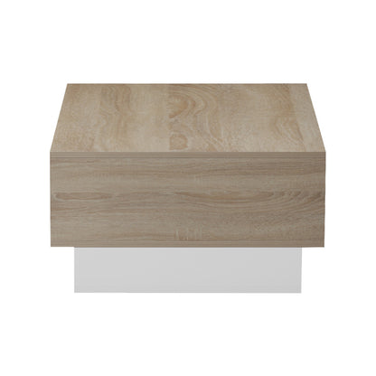 Τραπέζι σαλονιού Dekost pakoworld σε sonoma-λευκή απόχρωση 105x50x32εκ - Hippiehome.gr