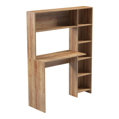 Γραφείο με βιβλιοθήκη Janson pakoworld oak 113.2x40x141.8εκ - Hippiehome.gr