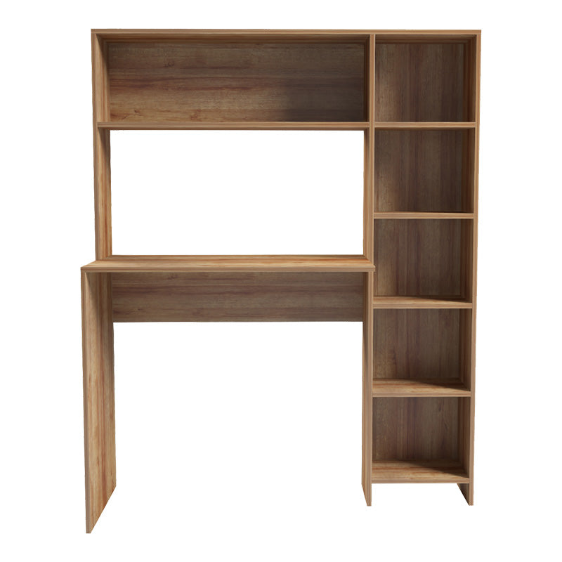 Γραφείο με βιβλιοθήκη Janson pakoworld oak 113.2x40x141.8εκ - Hippiehome.gr
