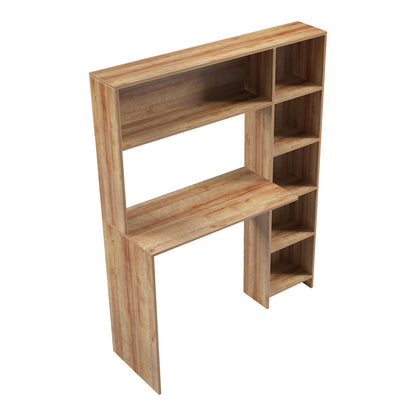 Γραφείο με βιβλιοθήκη Janson pakoworld oak 113.2x40x141.8εκ - Hippiehome.gr