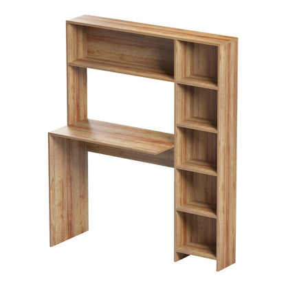 Γραφείο με βιβλιοθήκη Janson pakoworld oak 113.2x40x141.8εκ - Hippiehome.gr