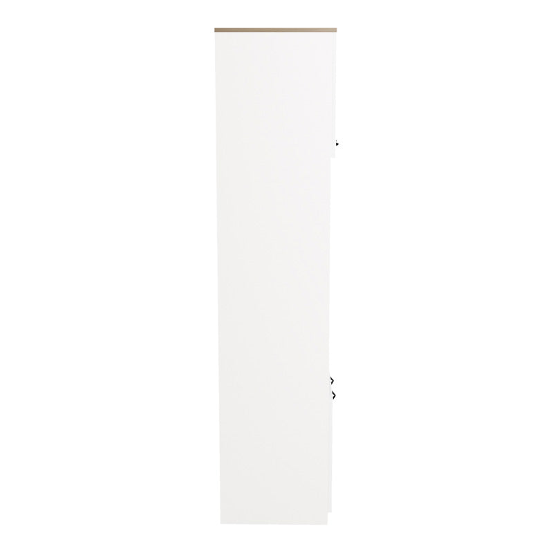 Ντουλάπα κουζίνας Rowan pakoworld σε λευκή-sonoma απόχρωση 60x42x182εκ - Hippiehome.gr